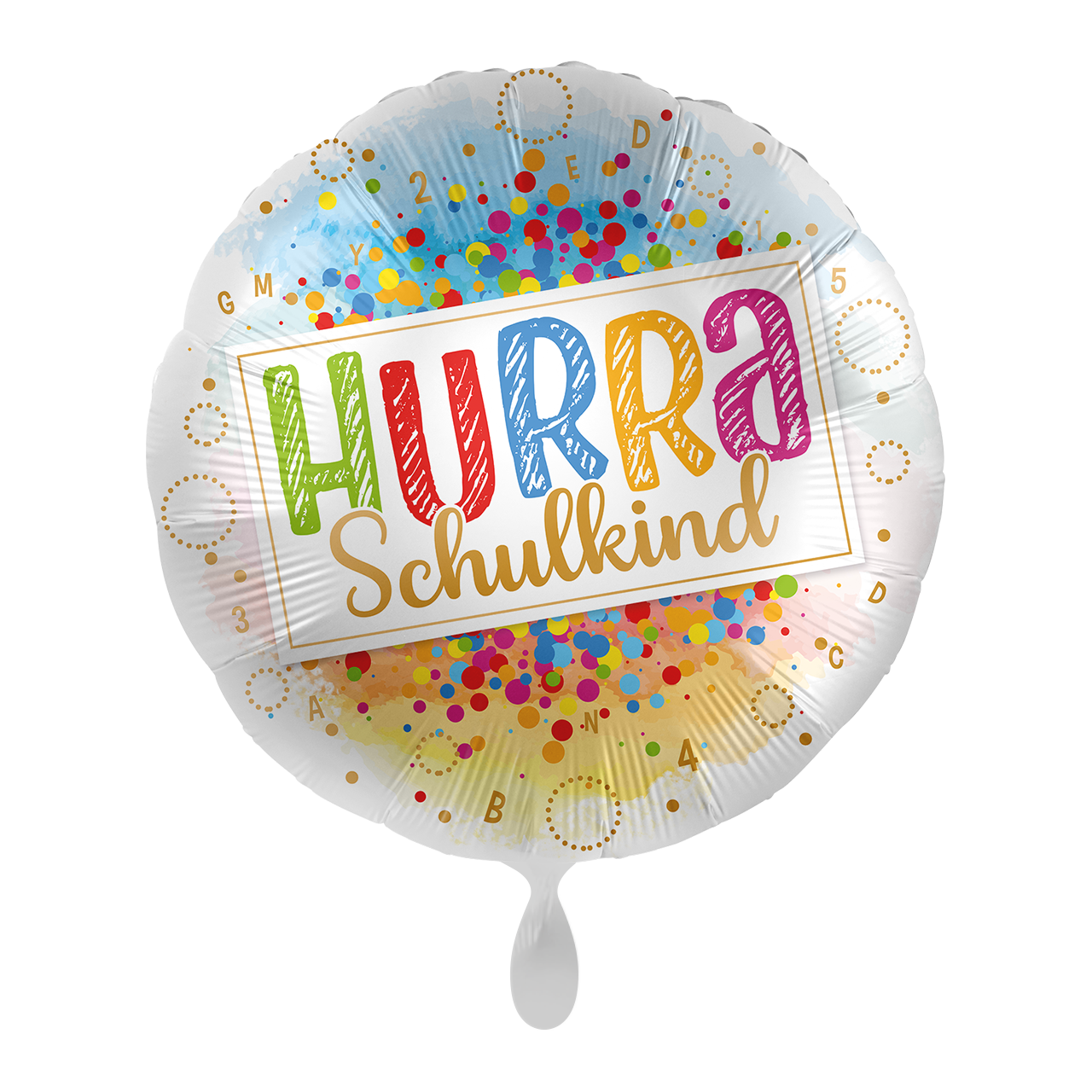 Folienballon Hurra Schulkind -  72008
