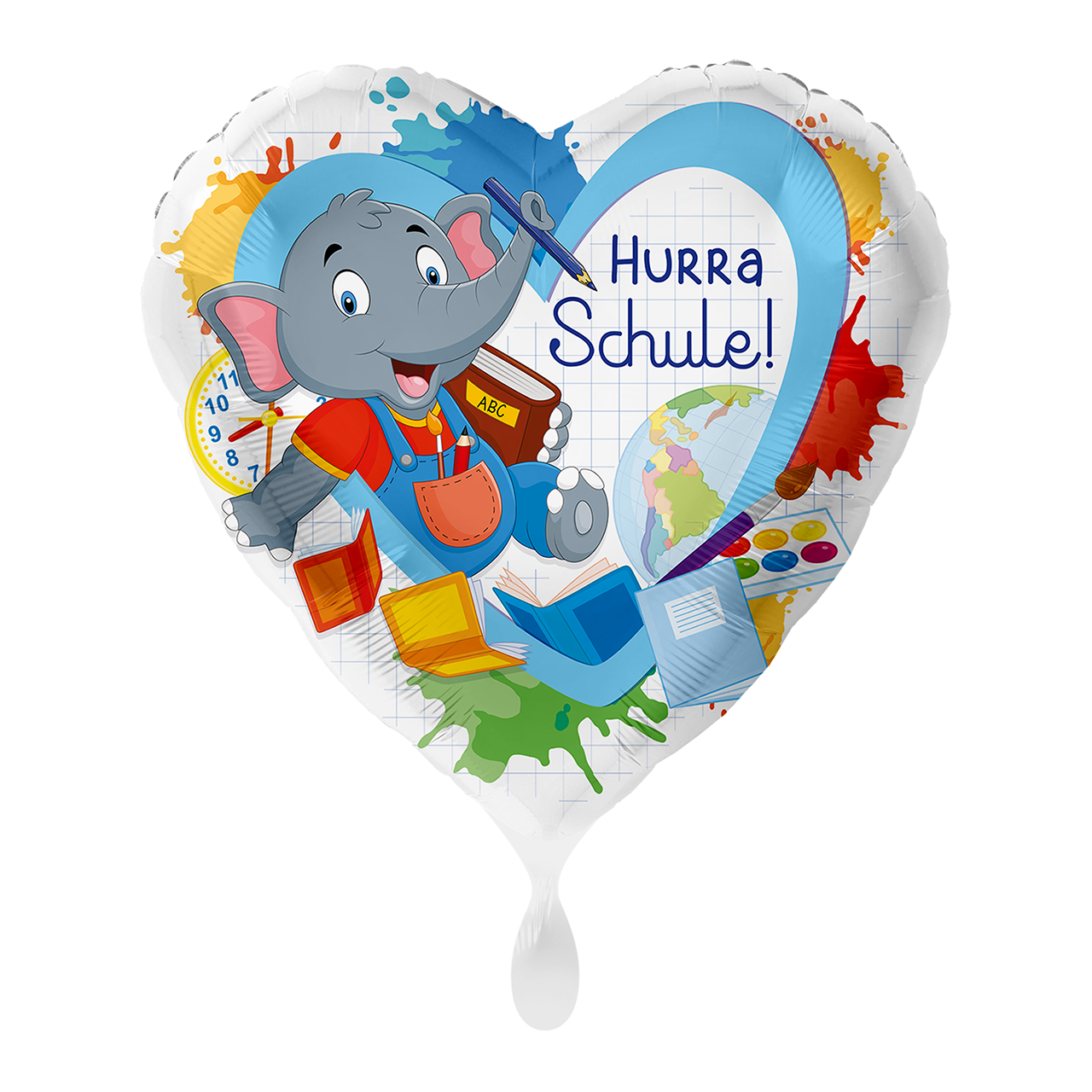 Folienballon Elefant Hurra Schule - 72016