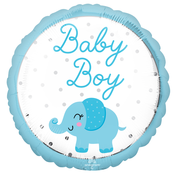  Folienballon Baby Boy Elephant - 71640