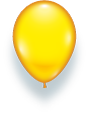 Latexballon gelb - 1 Stück - Größe 11'